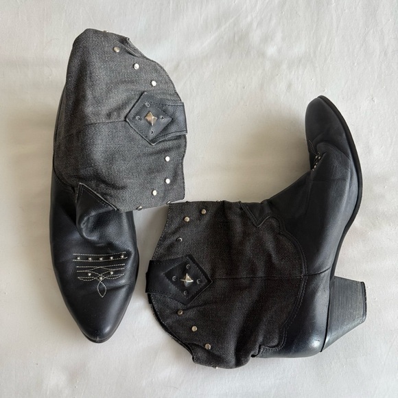 Vintage Dingo Studded Cowboy Boots - Picture 1 of 5